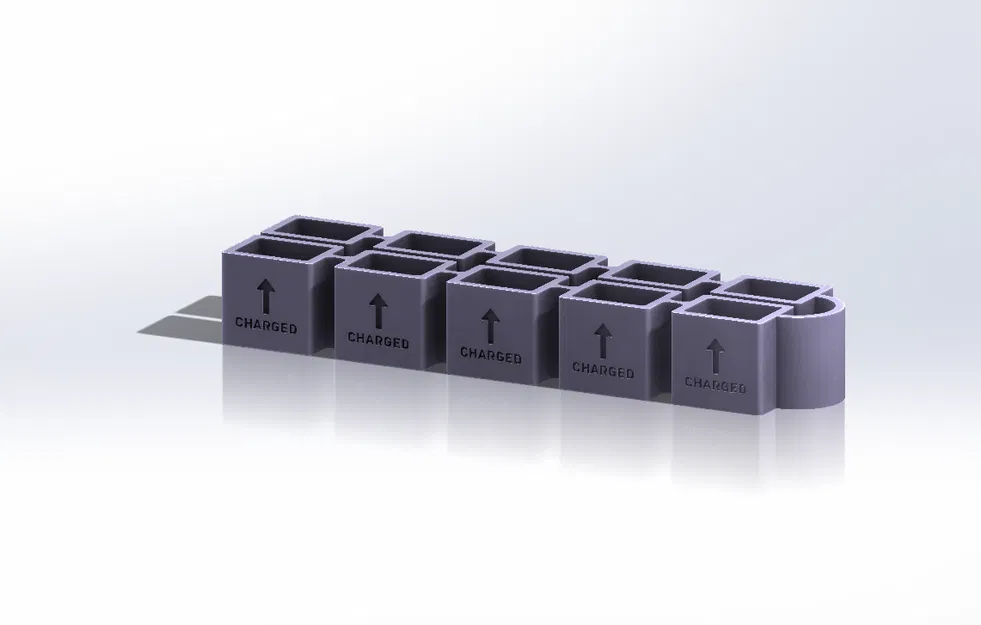 Hộp đựng pin 2s LiPo kiểu băng đạn 10 viên - Image 7