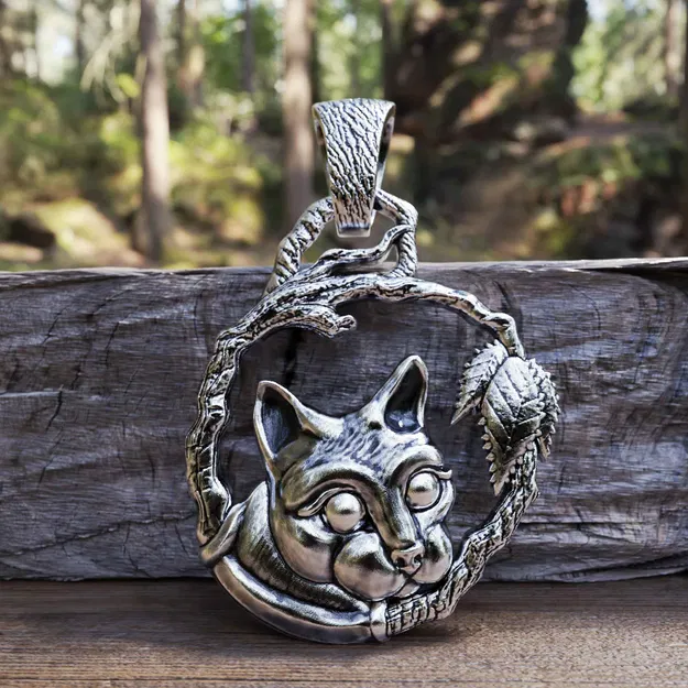 Mẫu Trang Sức 3D Mặt Dây Chuyền Mèo Miễn Phí - Image 1