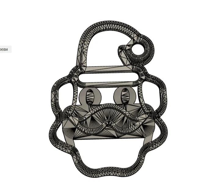 Khuôn cắt bánh ông già Noel, ổn định, không logo - Image 1