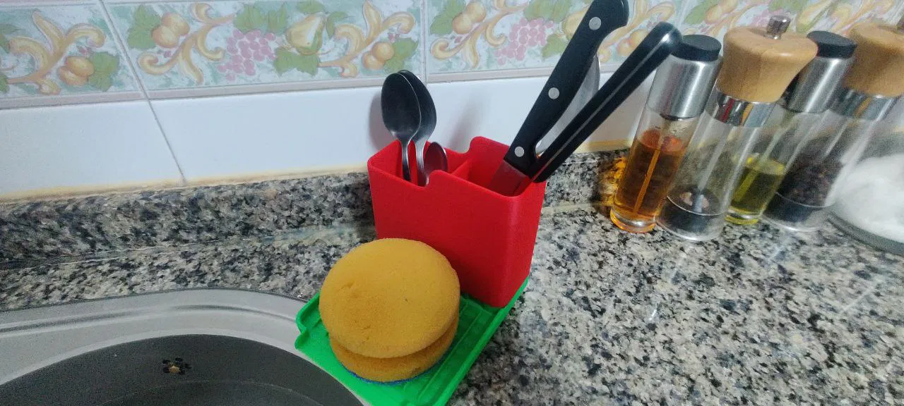 Khay Để Dao Kéo Và Chỗ Để Mút Rửa Chén - Image 4