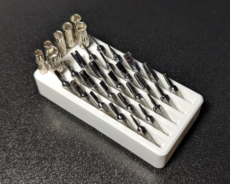 Giá đỡ mũi khoan 4mm Gridfinity Nhỏ gọn Có Chỗ Chứa Lớn - Image 1