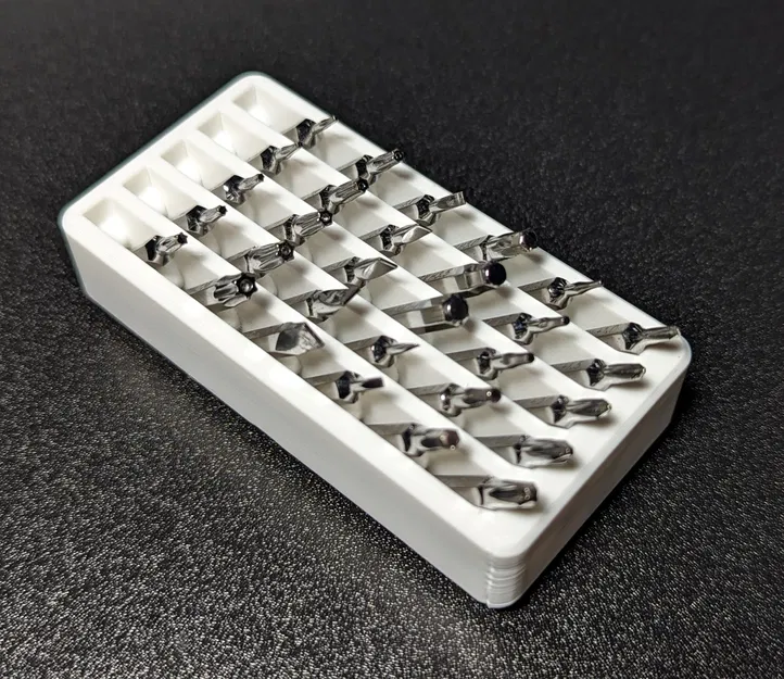 Giá đỡ mũi tua vít 4mm Gridfinity nhỏ gọn - Image 2