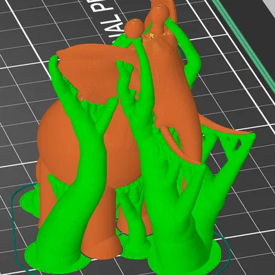 Mô hình Hươu cao cổ đầu Voi