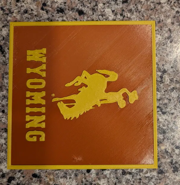 Biển Logo Ngựa Đang Nhảy Wyoming - Image 1