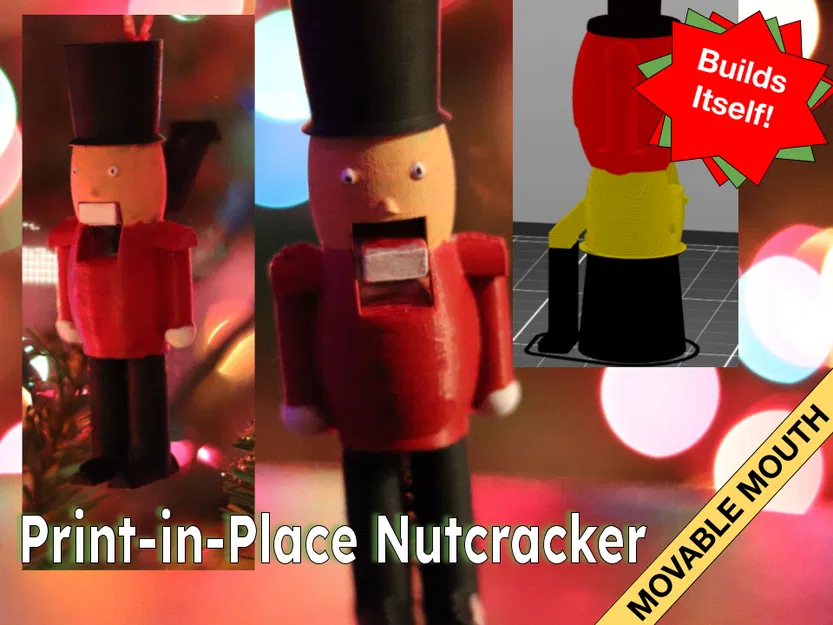 Nutcracker Tí Hon In Liền Mạch Có Miệng Di Chuyển - Image 1