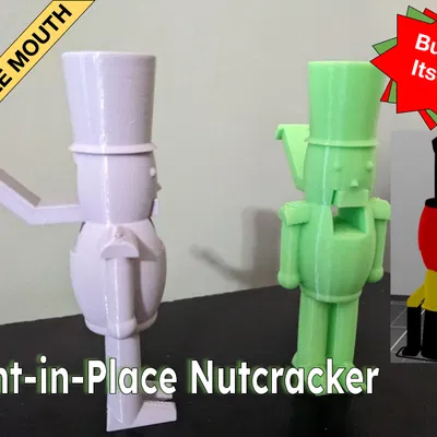 Nutcracker Tí Hon In Liền Mạch Có Miệng Di Chuyển