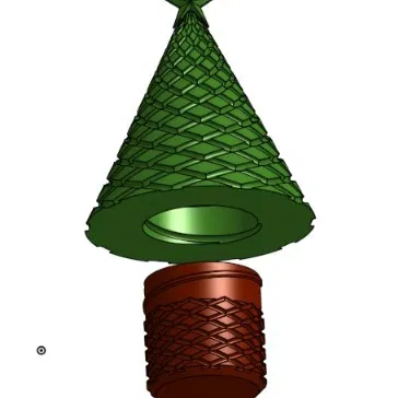 Hộp Giáng Sinh Vân Vặn Xoắn