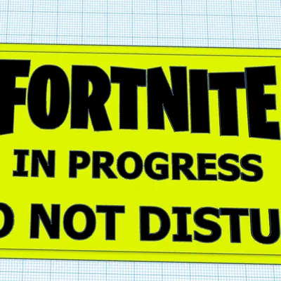 Biển báo Fortnite đang làm - In hai đầu phun