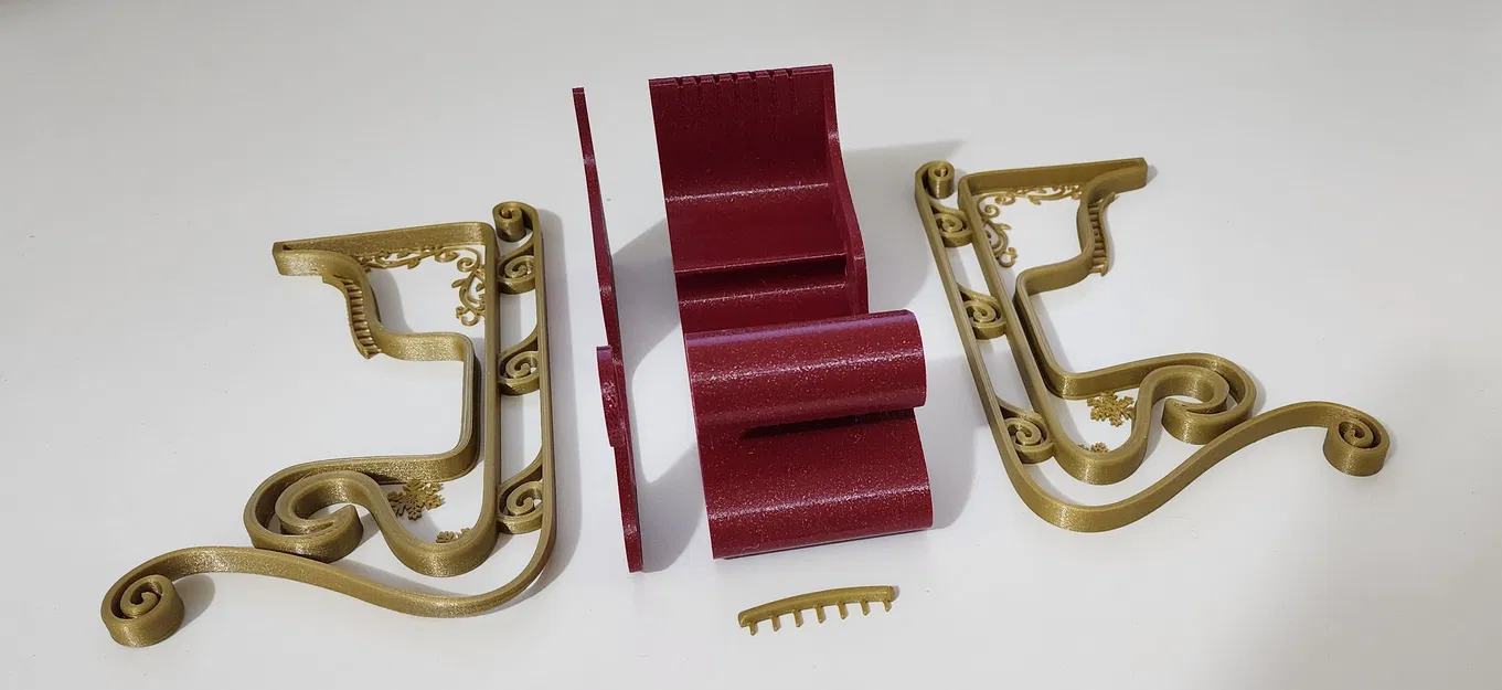 Xe trượt tuyết Santa có phong cách - KHÔNG cần đế đỡ - Image 3