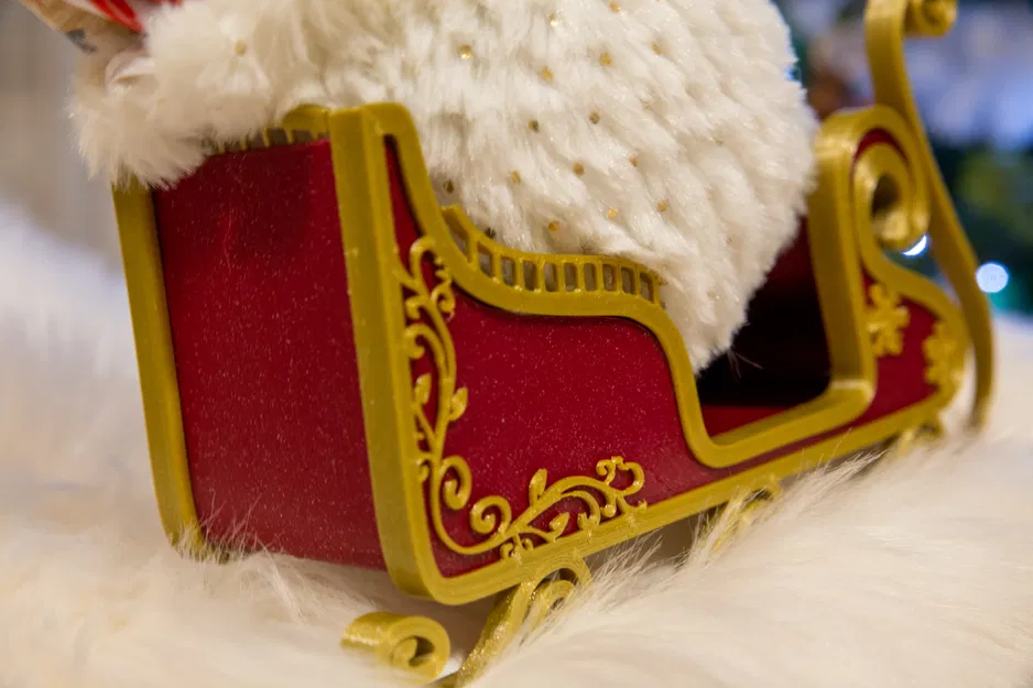 Xe trượt tuyết Santa có phong cách - KHÔNG cần đế đỡ - Image 4