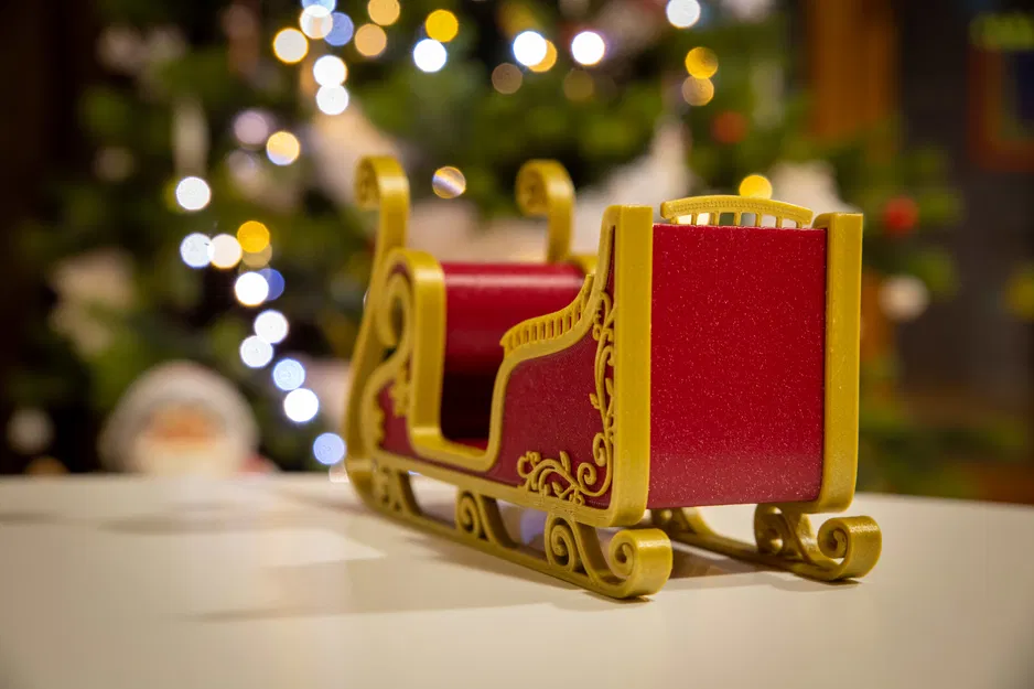 Xe trượt tuyết Santa có phong cách - KHÔNG cần đế đỡ - Image 5