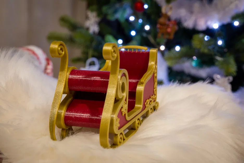 Xe trượt tuyết Santa có phong cách - KHÔNG cần đế đỡ - Image 7