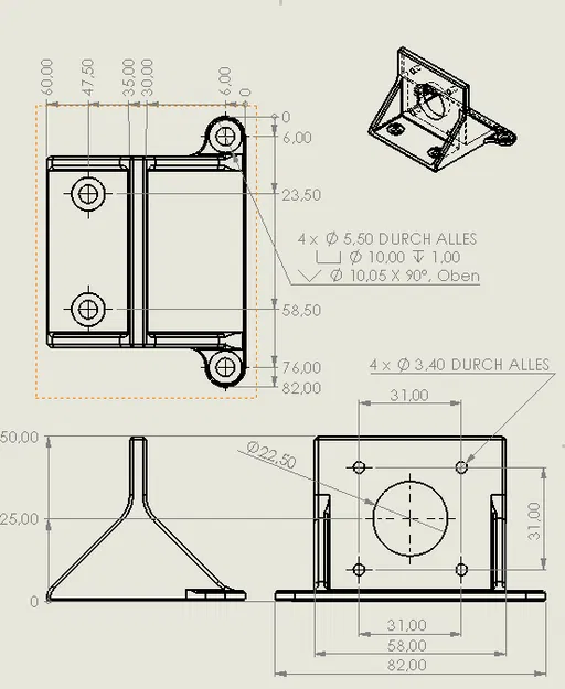 Giá đỡ động cơ bước Nema 17 - Image 4