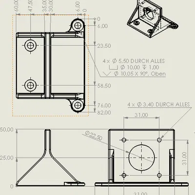 Giá đỡ động cơ bước Nema 17