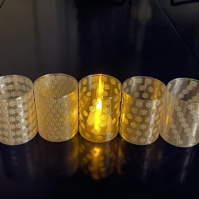 Chân nến: Tuyết rơi (6 mẫu)