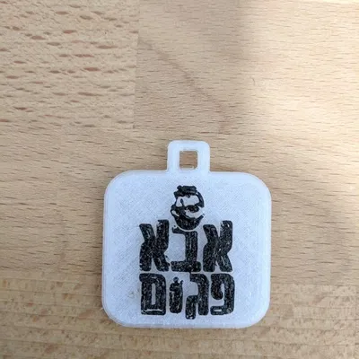 Móc khóa logo Aba Pagom (מחזיק מפתחות אבא פגום)