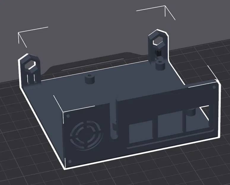 Vỏ Case Máy Tính Để Bàn Retro cho Raspberry Pi (2,3) - Phần Đế - Image 1