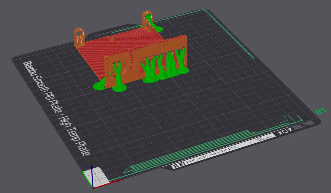 Vỏ Case Máy Tính Để Bàn Retro cho Raspberry Pi (2,3) - Phần Đế - Image 2
