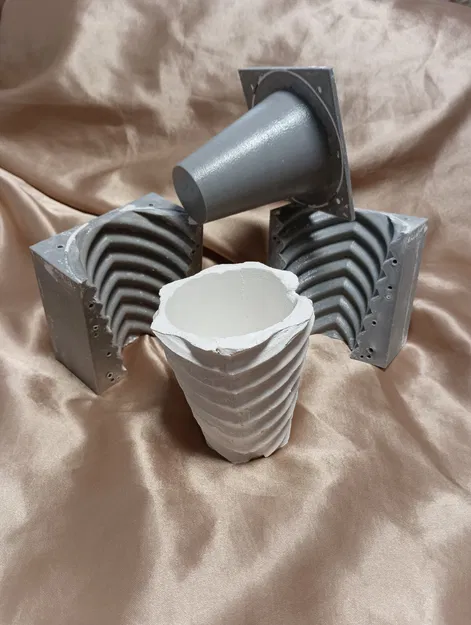 Khuôn Thạch Cao Làm Chậu Cây Hoặc Ống Đựng Bút - Image 1