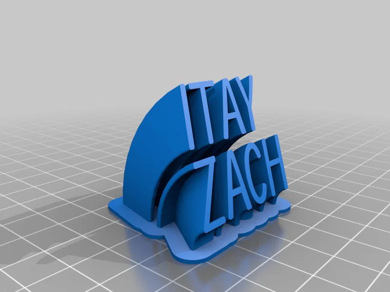 Mô hình chữ ITAY tùy chỉnh cho ZACH - Image 1