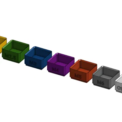 Bộ Tổ Chức Ốc Vít Metric Cho Gridfinity