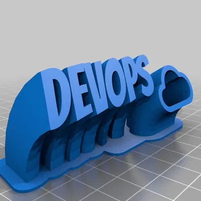 Tấm bảng tên 2 dòng uốn lượn tùy chỉnh của tôi (DevOpsV2)