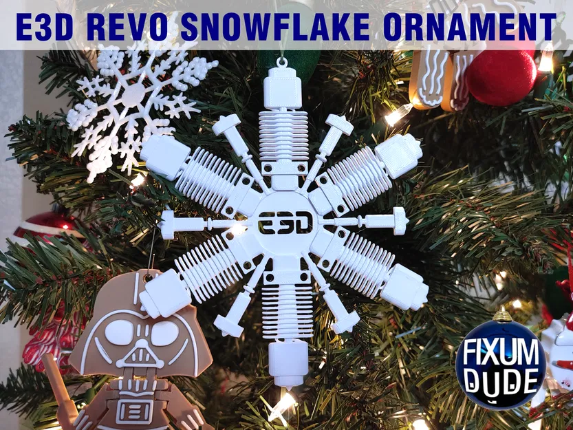 Móc Trang Trí Bông Tuyết E3D REVO - Image 1