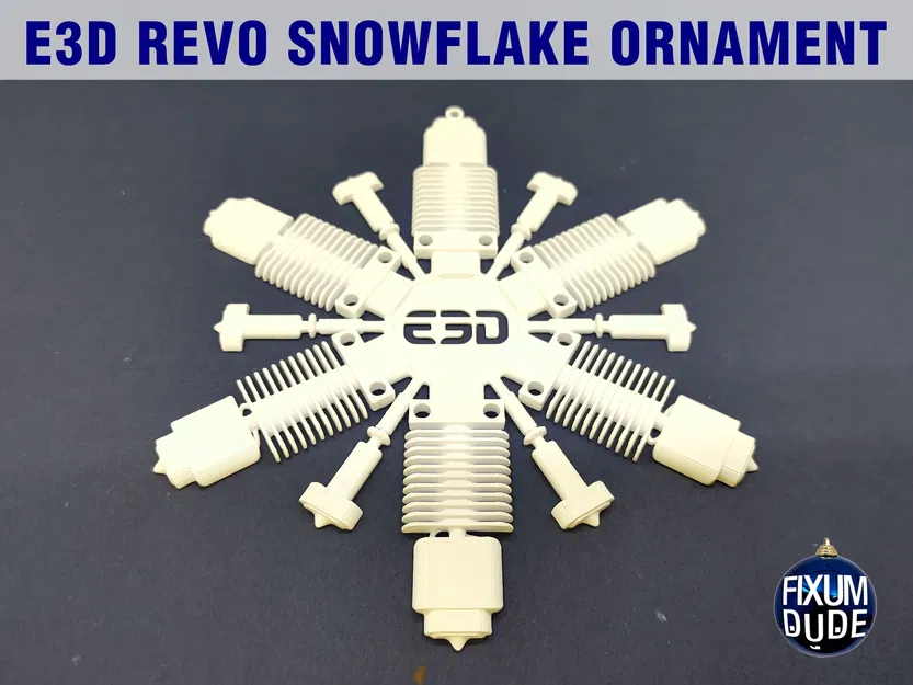 Móc Trang Trí Bông Tuyết E3D REVO - Image 2