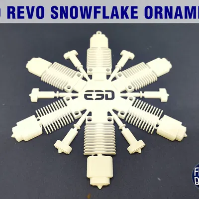 Móc Trang Trí Bông Tuyết E3D REVO