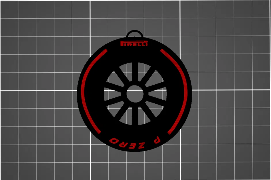 Móc treo cây thông hình lốp xe F1 Pirelli - Image 2