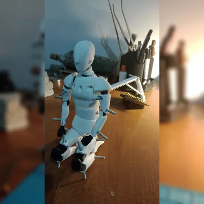 Con rối khớp nối có thể tạo dáng để điêu khắc (+ giá đỡ)