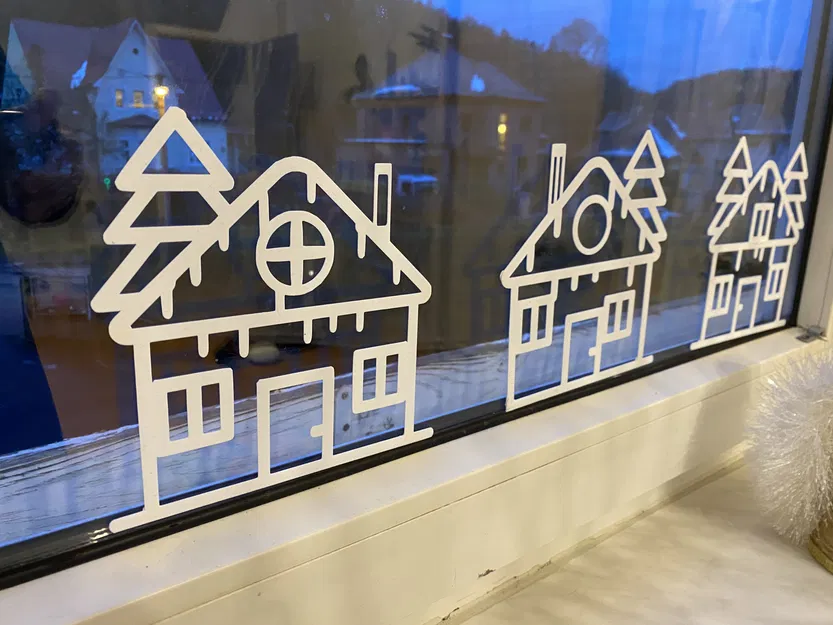 Trang trí cửa sổ mùa đông - Image 1