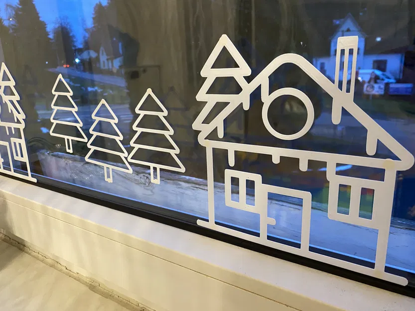 Trang trí cửa sổ mùa đông - Image 2