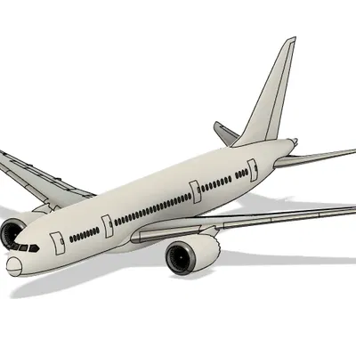 Mô Hình Boeing 787-8 Kích Thước Đầy Đủ