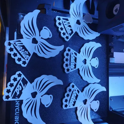 Thiên Thần Kèm Vòng Tên Nam Châm