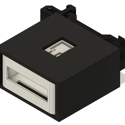 Vỏ Gắn Công Tắc Thông Minh Aubess Mini Lên Thanh Ray DIN