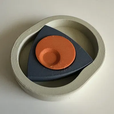 Đồ Chơi Fidget Quay Wankel Rotary (Bản Phẳng)