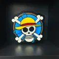 Đèn LED In 3D Logo Cờ Luffy One Piece - Thumbnail 1