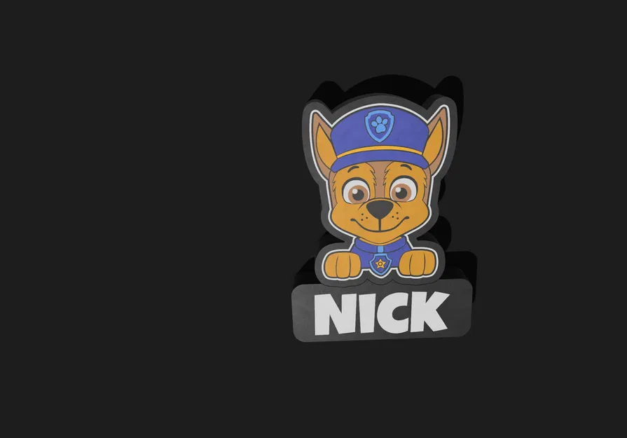 Đèn Ngủ 3D Chase Đội Chó Cứu Hộ Tùy Chỉnh Tên Bé - Image 3