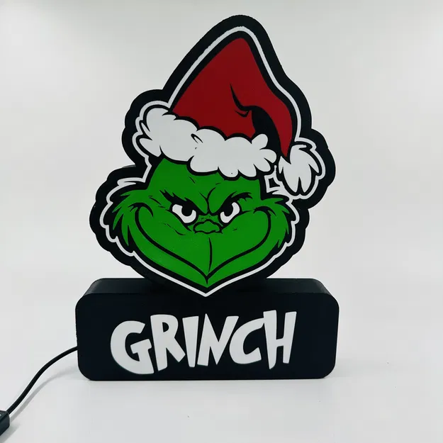 Đèn LED In 3D Chủ Đề Grinch Tùy Chỉnh RGB - Image 4
