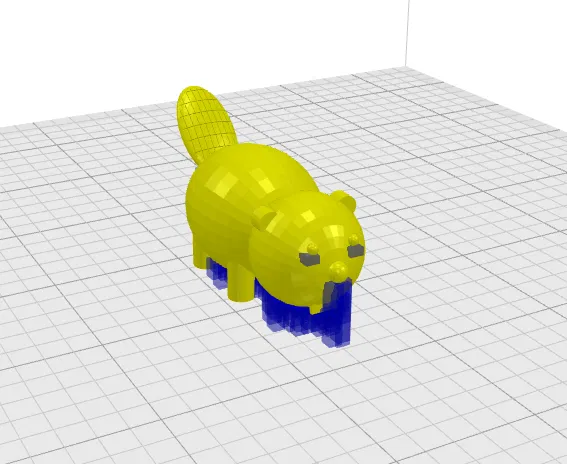 Mô hình con hải ly bằng Tinkercad - Image 1