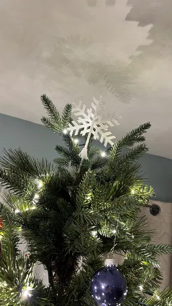 Đỉnh Cây Thông Hình Bông Tuyết Rơi - Image 1