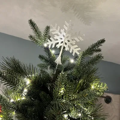 Đỉnh Cây Thông Hình Bông Tuyết Rơi