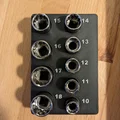 Kệ Đựng Bộ Tuýp Craftsman 3/8 inch theo chuẩn Gridfinity - Thumbnail 1