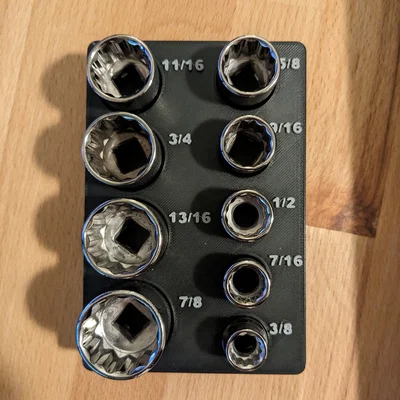 Kệ Đựng Bộ Tuýp Craftsman 3/8 inch theo chuẩn Gridfinity