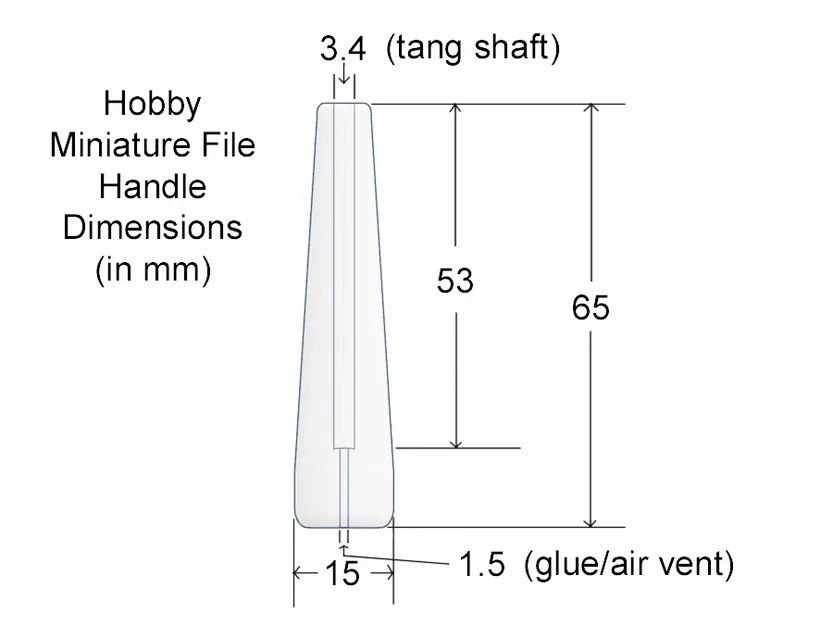 Tay Nắm Dũa Mini Cho Chuôi Tròn 3mm - Image 3