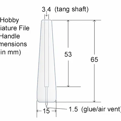 Tay Nắm Dũa Mini Cho Chuôi Tròn 3mm