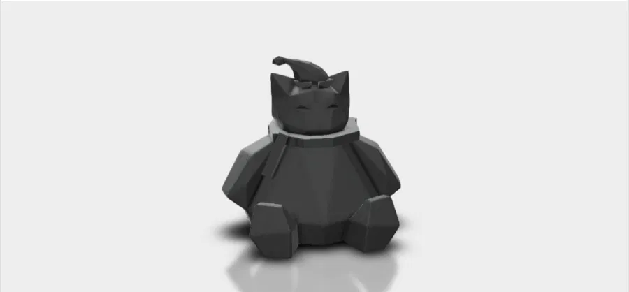 Snorlax dáng low poly phiên bản Giáng Sinh - Image 1
