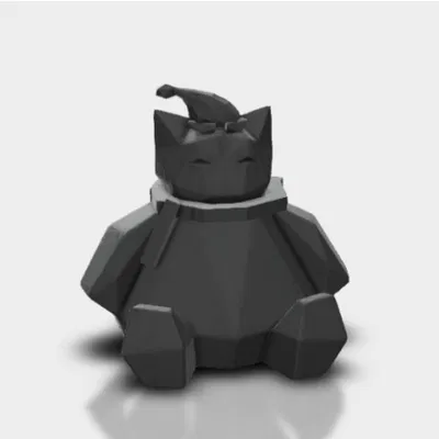 Snorlax dáng low poly phiên bản Giáng Sinh