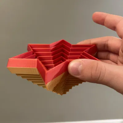 Ngôi Sao Xếp 6 Cánh "Print-in-Place"